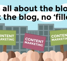 We’re all about the blog, about the blog, no ‘filler’!